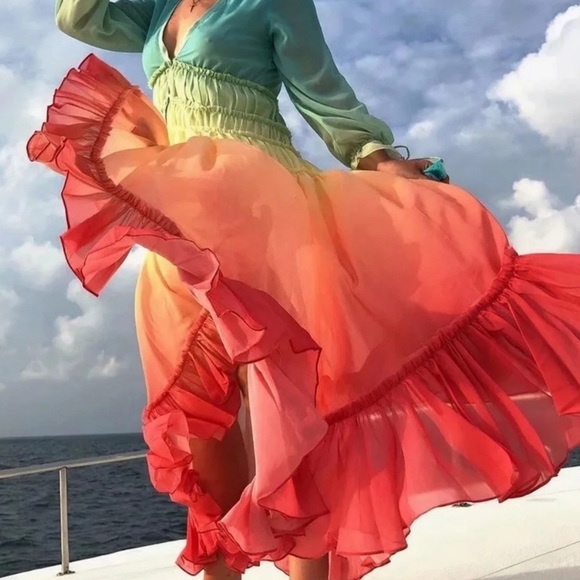 🆕‼️LAST ONE‼️ 🌈RAINBOW MAXI DRESS - Picture 7 of 8